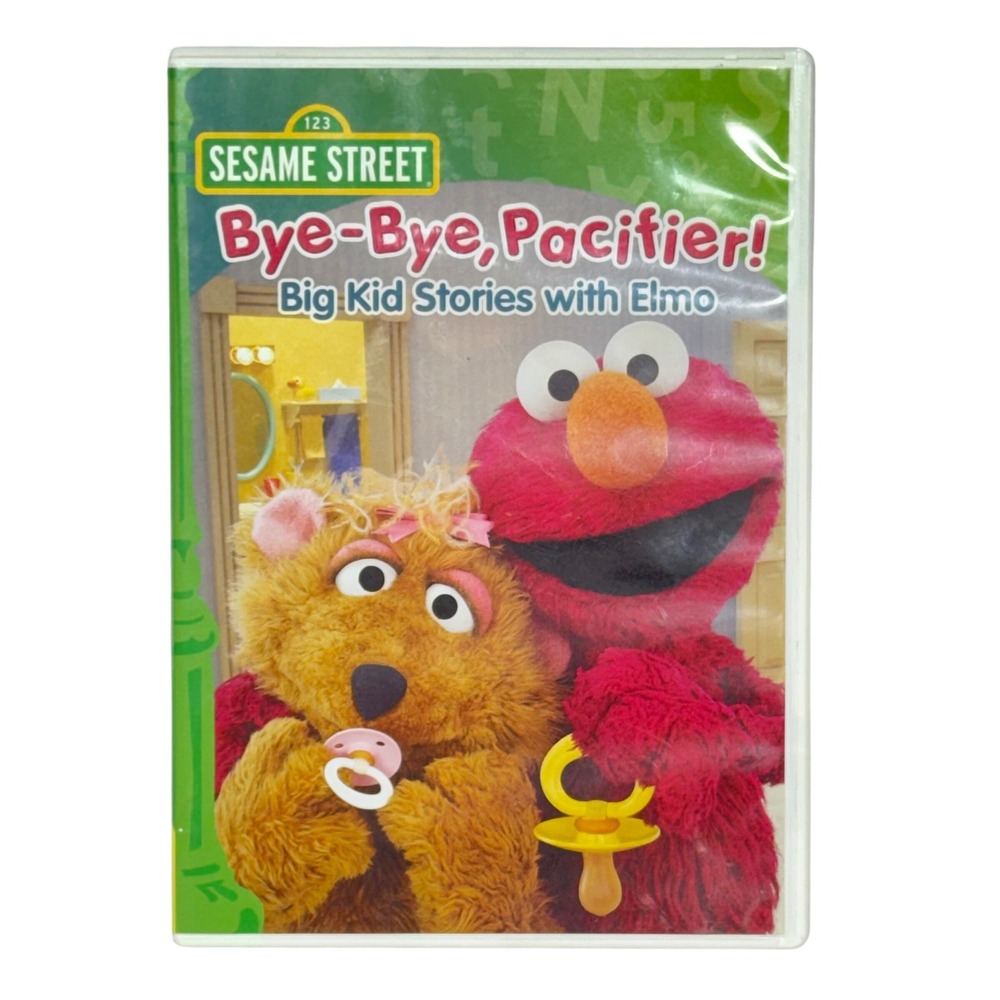 Sesame Street Bye-Bye Pacifier Big Kid‎ Stories Elmo DVD Toddler Learning Movie